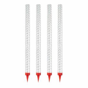 Сребърен холограмен фонтан за торта 25 см, 4 бр.