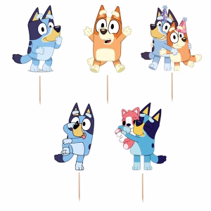 Комплект топери Блуи и Бинго Bluey, 10 броя
