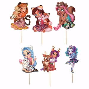Комплект топери Enchantimals, 6 броя