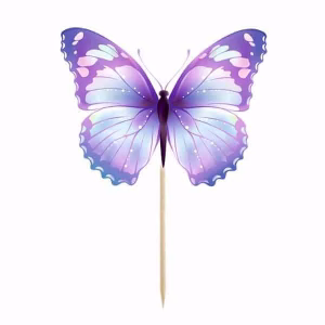 Комплект топери Пеперуди, 8 броя, лилави