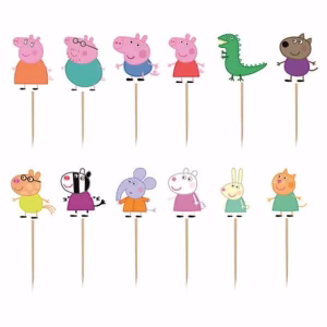 Комплект топери Peppa Pig, Пепа и приятели, 12 броя.