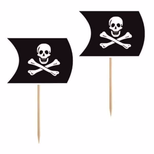 Комплект топери Пиратско знаме, 6 броя