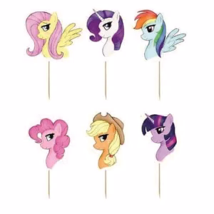 Комплект топери за украса Pony, 6 броя
