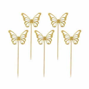 Топери Пеперуди, златни, 12 броя