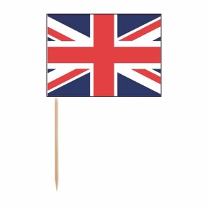 Топери за хапки Великобритания, 8 броя, комплект, знаменца